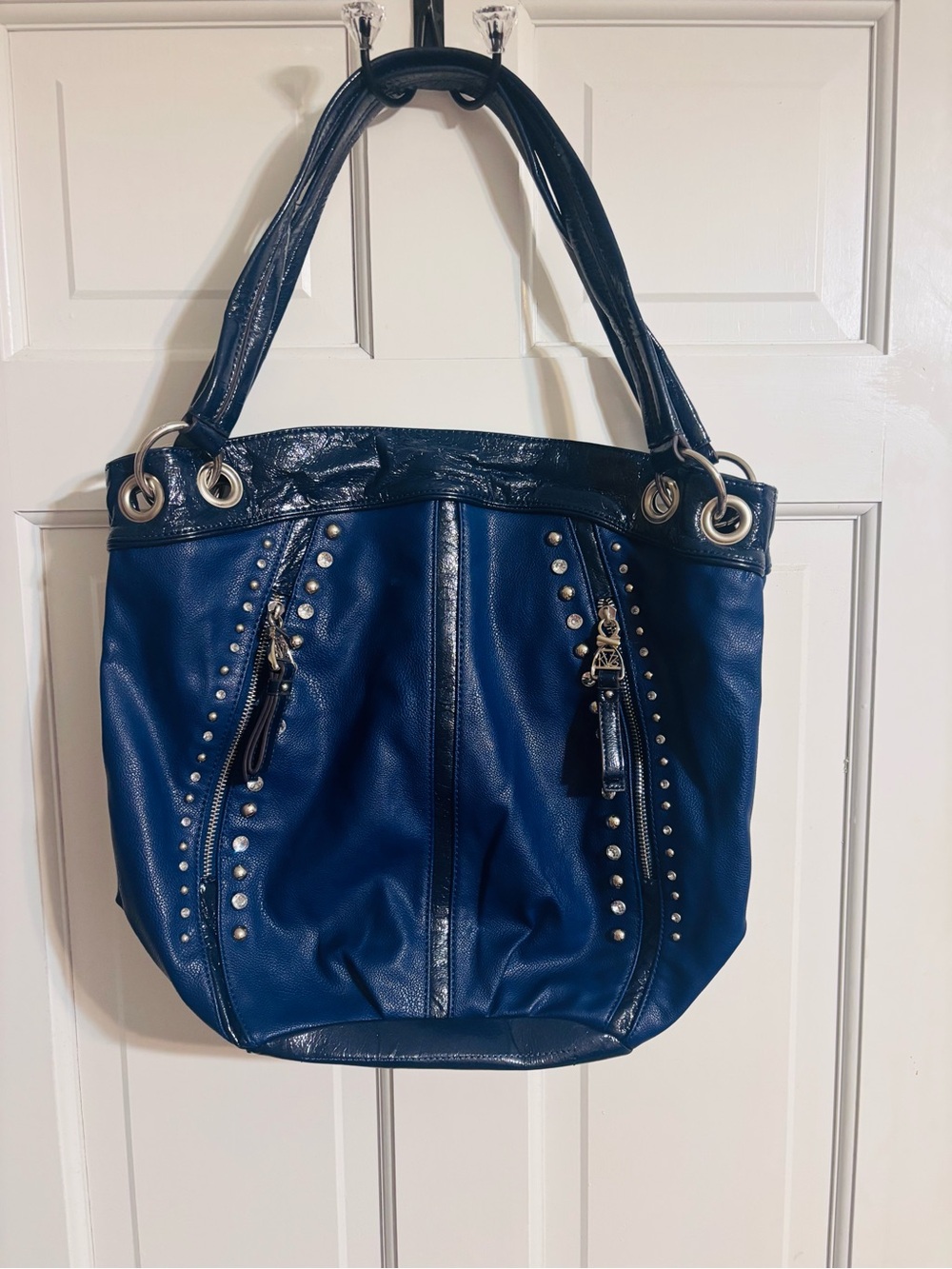 Kathy Van Zeeland Blue bag